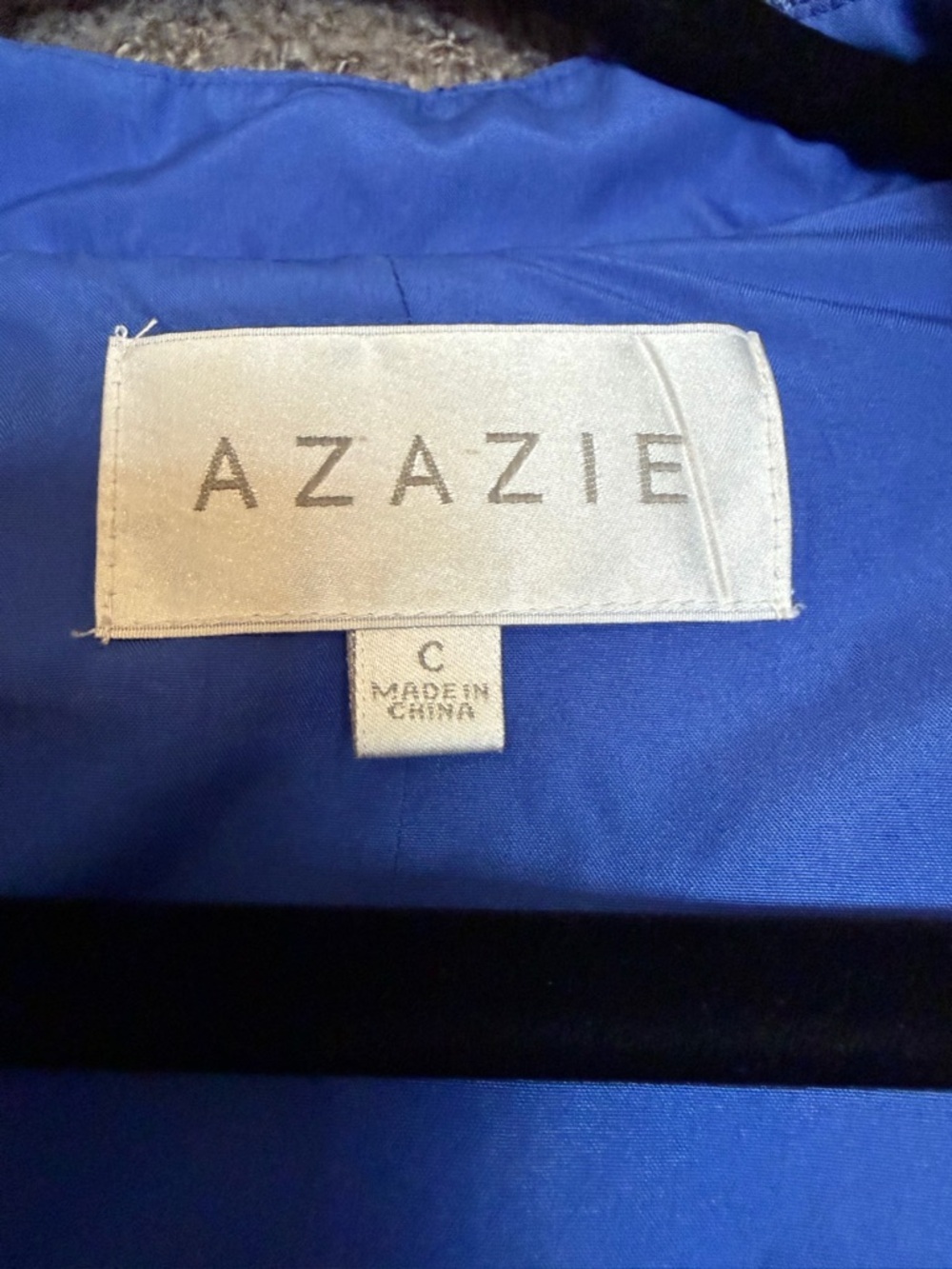 Azazie Blue Lace Open-Front Jacket - Picture 2 of 5